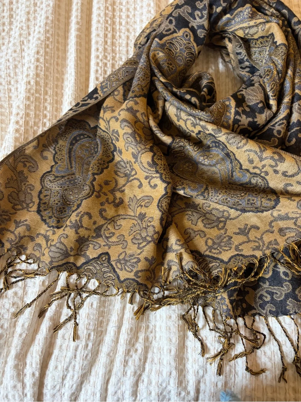 Faux Pashmina Paisley Scarf Perfect Fall Staple